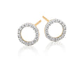 Eclipse 0.30ct diamond studs in 9K yellow gold
