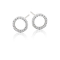 Eclipse 0.30ct diamond studs in 18K white gold