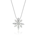 Fleur 0.25ct cluster diamond pendant in 18K white gold