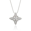 Lily 0.25ct cluster diamond pendant in 9K white gold
