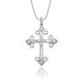 Diamond Cross Pendant 0.25ct In 18K White Gold