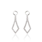 Sparkling Tie 0.20ct diamond earrings in 9K white gold