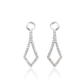 Sparkling Tie 0.20ct diamond earrings in 18K white gold