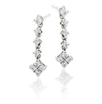 Cupids Arrow 0.40ct diamond earrings in 9K white gold
