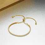 Sterling Silver Zirconia Bracelet, Silver or Yellow Gold Plated