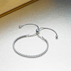 Sterling Silver Zirconia Bracelet, Silver or Yellow Gold Plated