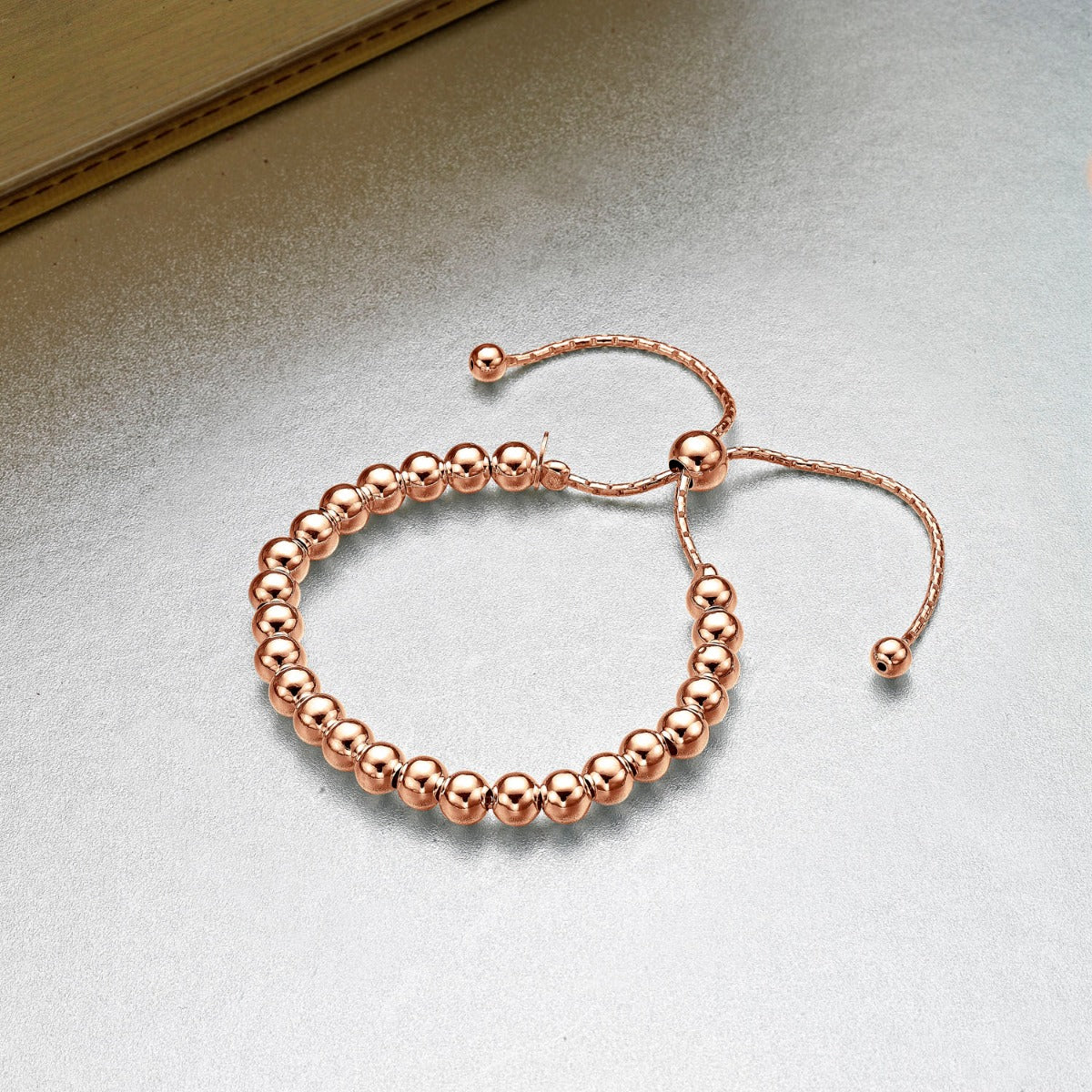 Sterling Silver Ball Bracelet, Silver or Rose Gold Plated Bracelet