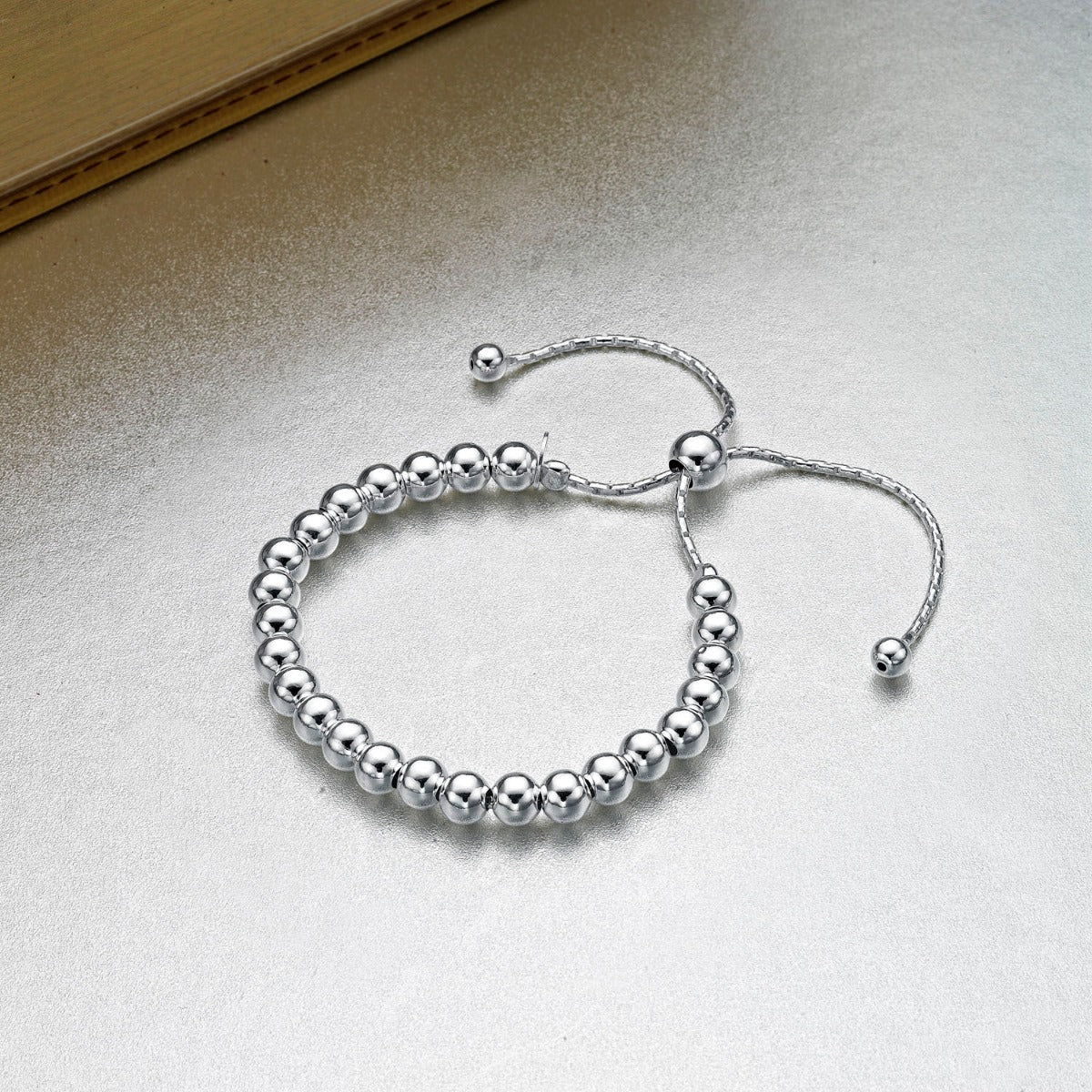 Sterling Silver Ball Bracelet, Silver or Rose Gold Plated Bracelet