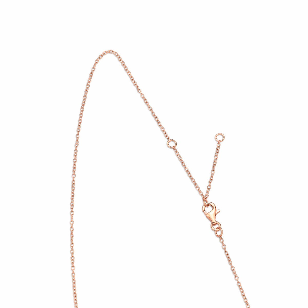 Rose Gold Plated Sterling Silver Starfish Pendant Necklace