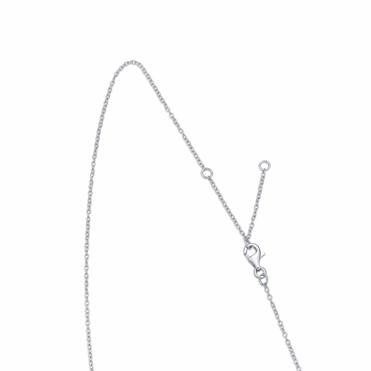 Sterling Silver OWL Pendant Necklace with Cubic Zirconia