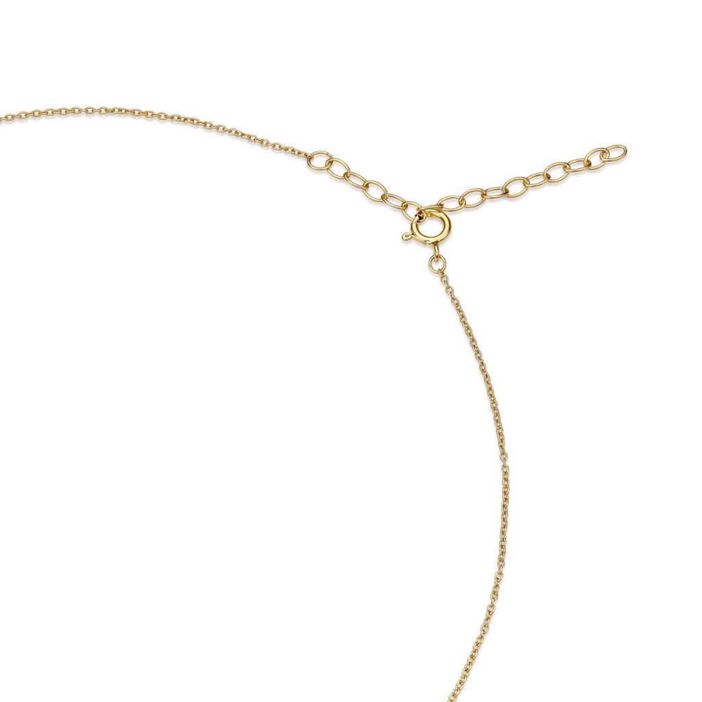 Gold Plated Sterling Silver GALAXY Pendant Necklace with Cubic Zirconia