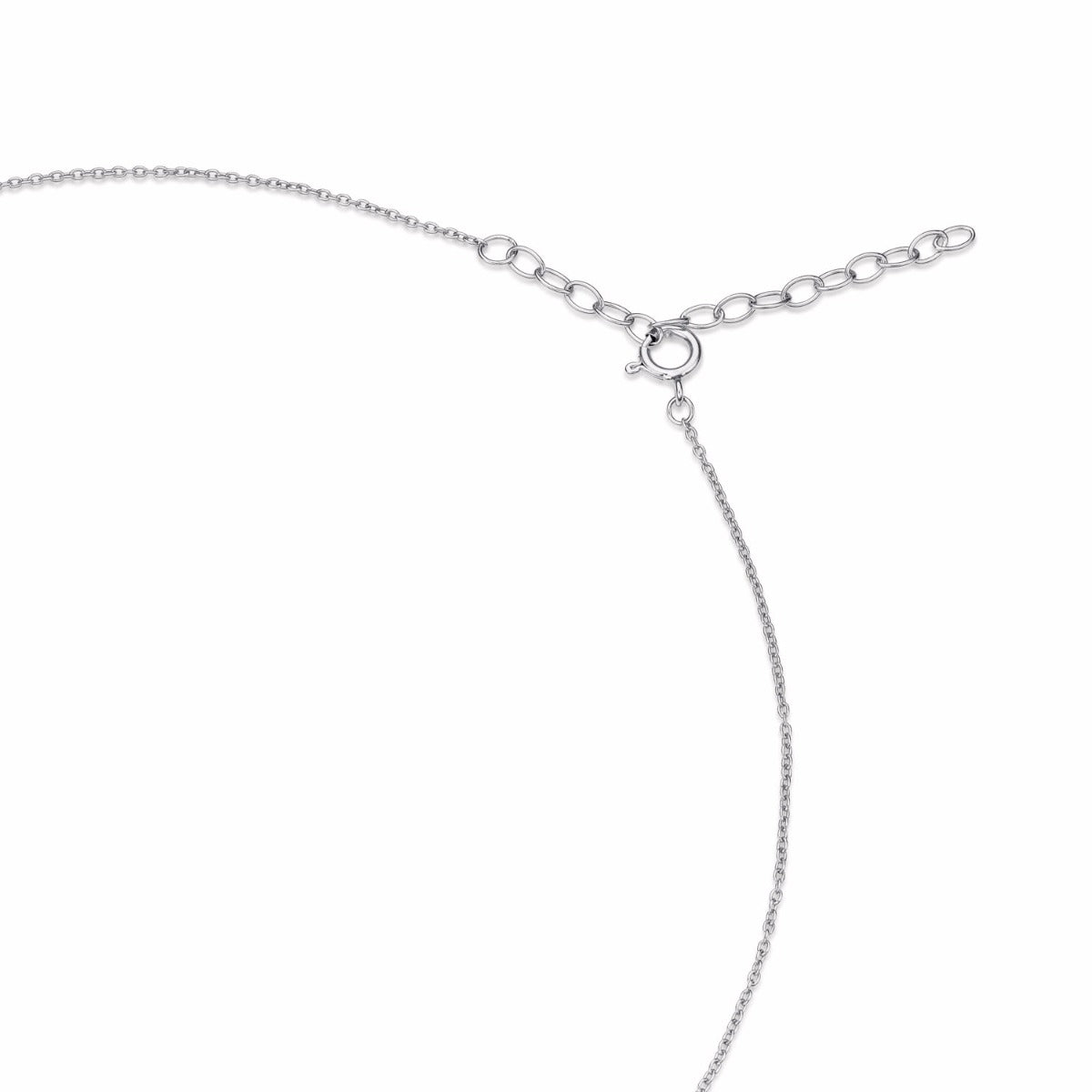 Sterling Silver CHAKRA Pendant Necklace with Cubic Zirconia