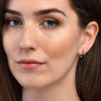 Smoky Quartz Pear Shaped Earrings in Sterling Silver