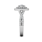 Sherazade Large Diamond Statement Ring 1.22ct Diamonds in 18K White Gold