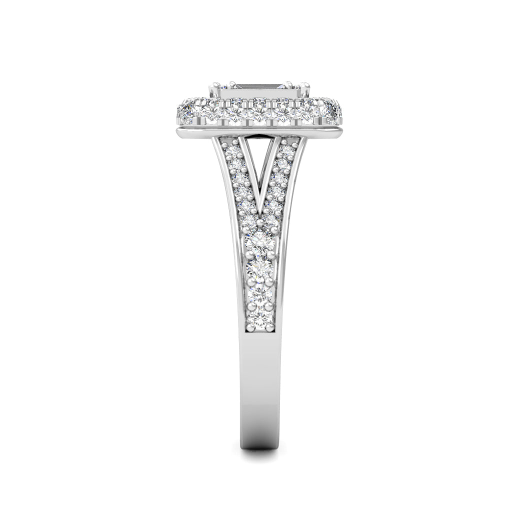 Imperial Diamond Dress Ring 0.88ct Diamonds in 18K White Gold