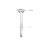 Miracle Diamond Cluster Engagement Ring 0.30ct Diamonds in 18K White Gold 