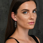 Dangling Spiral 925 Sterling Silver Twirl Earrings