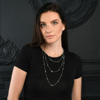 Sterling Silver Station Chain Necklace