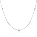 Sterling Silver Station Chain Necklace