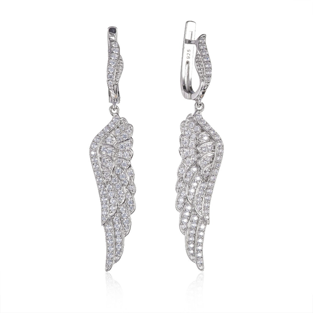 silver dangle earrings for women