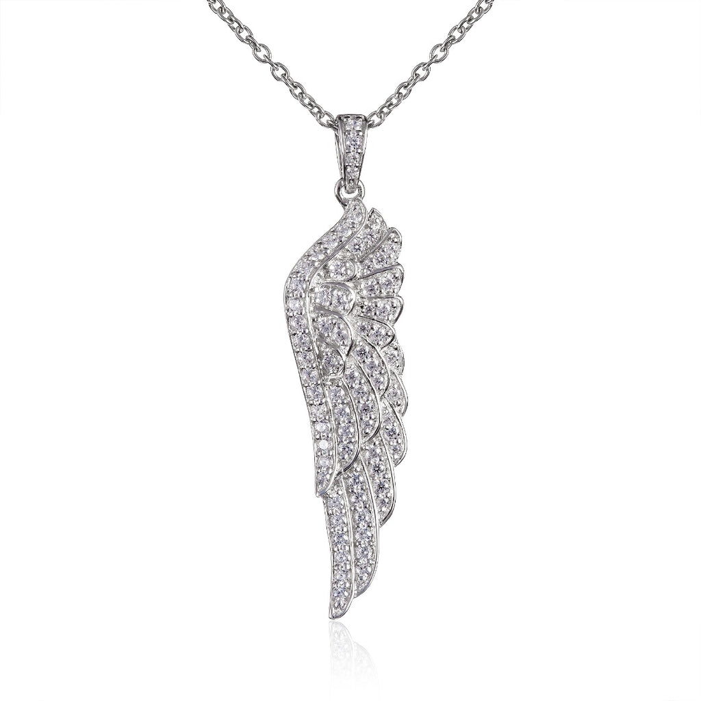 big silver pendant necklace for women