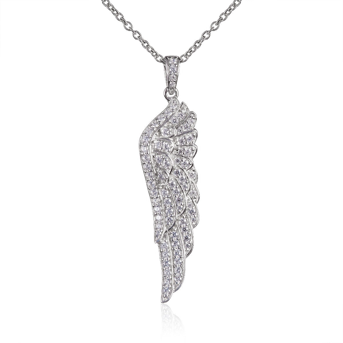big silver pendant necklace for women