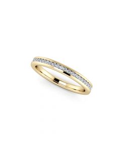 Diamond Half Eternity Ring 0.15ct Diamond Band 18K yellow gold