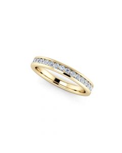 Diamond Half Eternity Ring 0.33ct Diamond Band 18K yellow gold