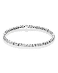 Diamond Tennis Bracelet 0.50ct G/HSI Illusion Set 9K White Gold