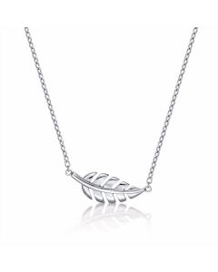 Sterling Silver FEATHER Pendant Necklace