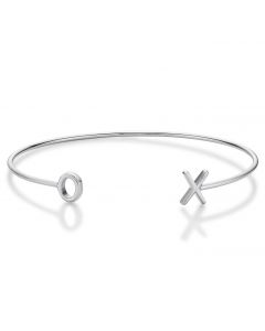 XO Hugs & Kisses Sterling Silver Bangle