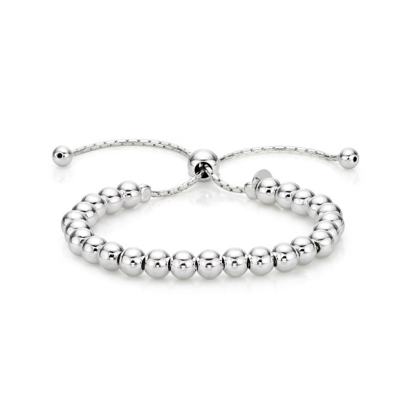 Sterling Silver Ball Bracelet, Silver or Rose Gold Plated Bracelet