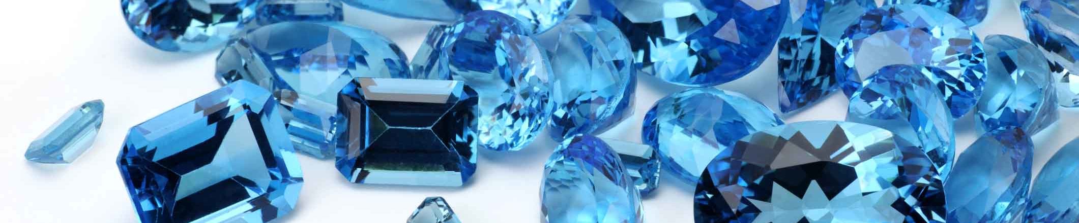 many scattered topaz gemstones