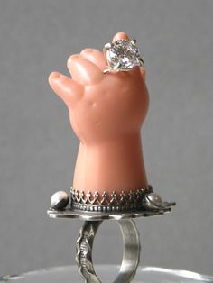baby arm diamond ring