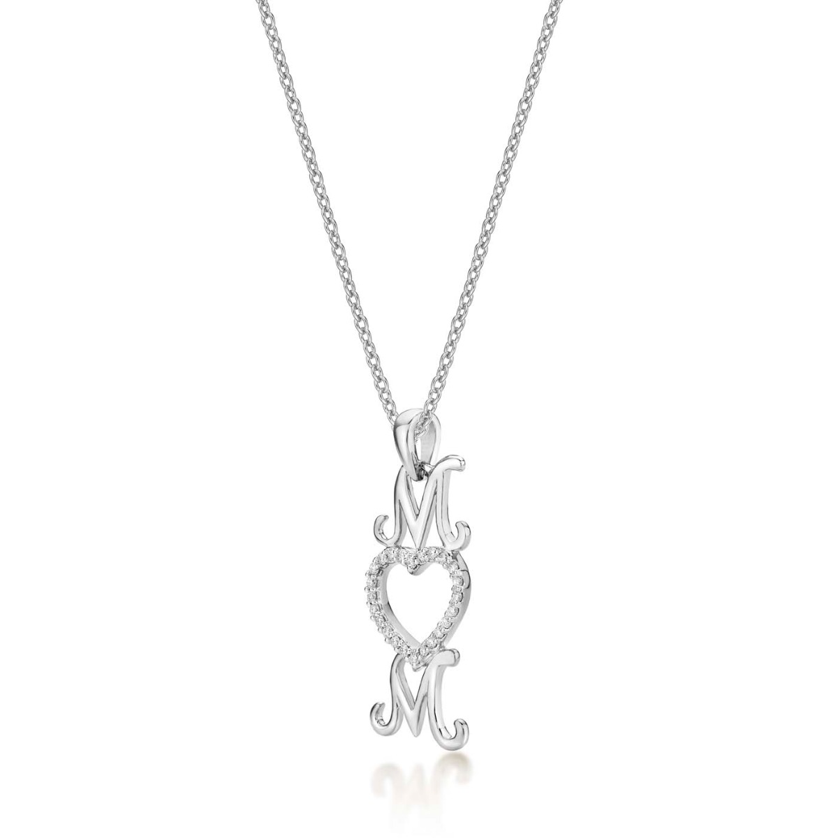 Heart Shape Mum Pendant Necklace Sterling Silver – Stephen Knapper