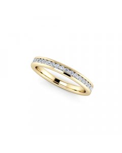 Diamond Half Eternity Ring 0.25ct Diamond Band 18K yellow gold