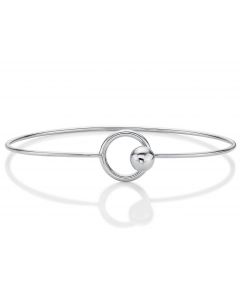 Fashionable Sterling Silver Bangle, Openable Silver Cuff Bangle