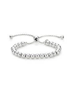 Sterling Silver Ball Bracelet, Silver or Rose Gold Plated Bracelet
