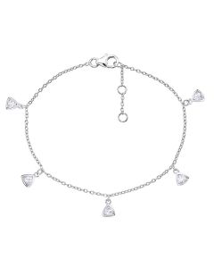 Diamante Charm Bracelet for Women in Sterling Silver & Cubic Zirconia