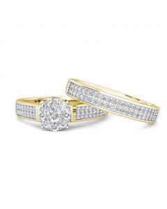 Sparkle Diamond Engagement Ring 0.40ct Diamonds in 18K Yellow Gold