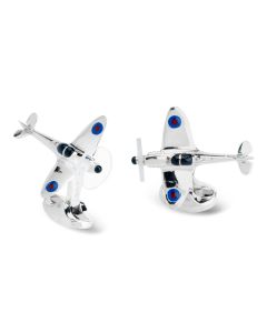 Deakin & Francis Sterling Silver Spitfire Aeroplane Cufflinks