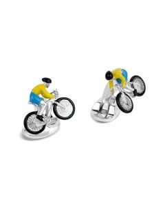 Deakin & Francis Bike Rider Cufflinks in Sterling Silver