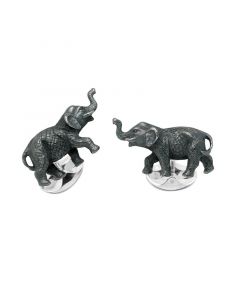 Deakin & Francis Elephant Cufflinks In Sterling Silver