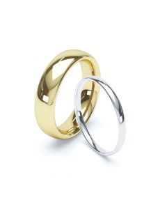 3mm Wide Comfort-Fit Wedding Band 18K Gold Wedding Ring