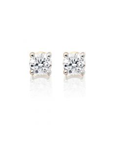 Diamond Stud Earrings 0.20ct Solitaire Diamond Studs 9K Yellow Gold