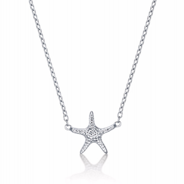 Sterling Silver Starfish Pendant Necklace