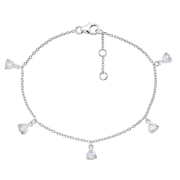 Diamante Charm Bracelet for Women in Sterling Silver & Cubic Zirconia