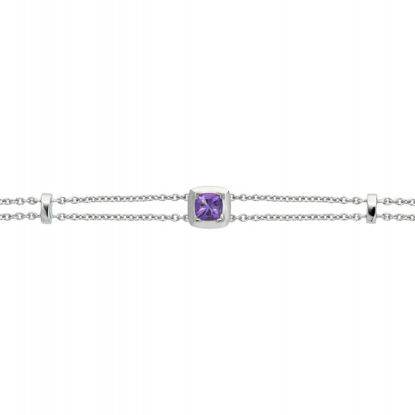Amethyst Bracelet in 18K White Gold