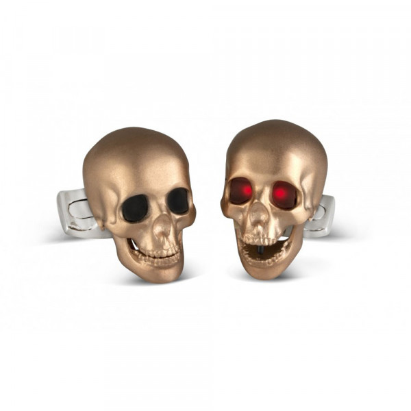 Kooer Vintage Skull Cufflinks Handmade Custom Personalized Skull Cuff Links Wedding Jewelry Gift 